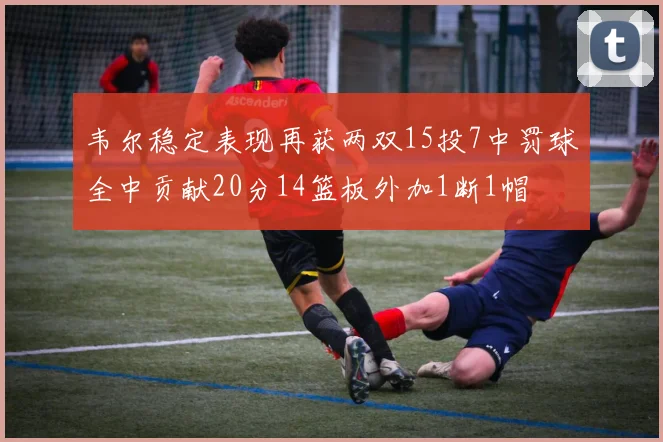 韦尔稳定表现再获两双15投7中罚球全中贡献20分14篮板外加1断1帽