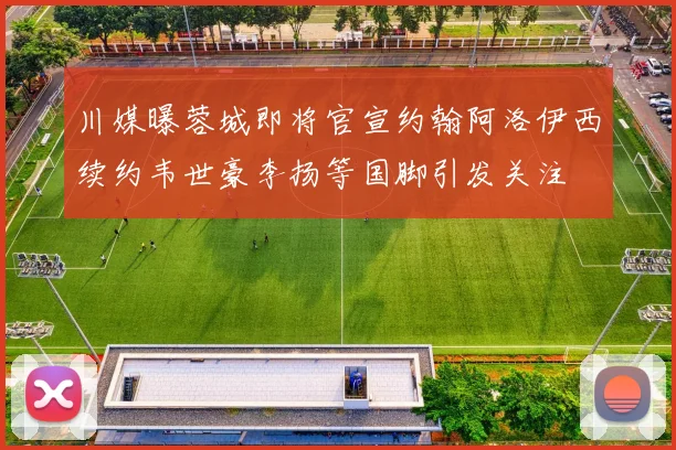 川媒曝蓉城即将官宣约翰阿洛伊西续约韦世豪李扬等国脚引发关注